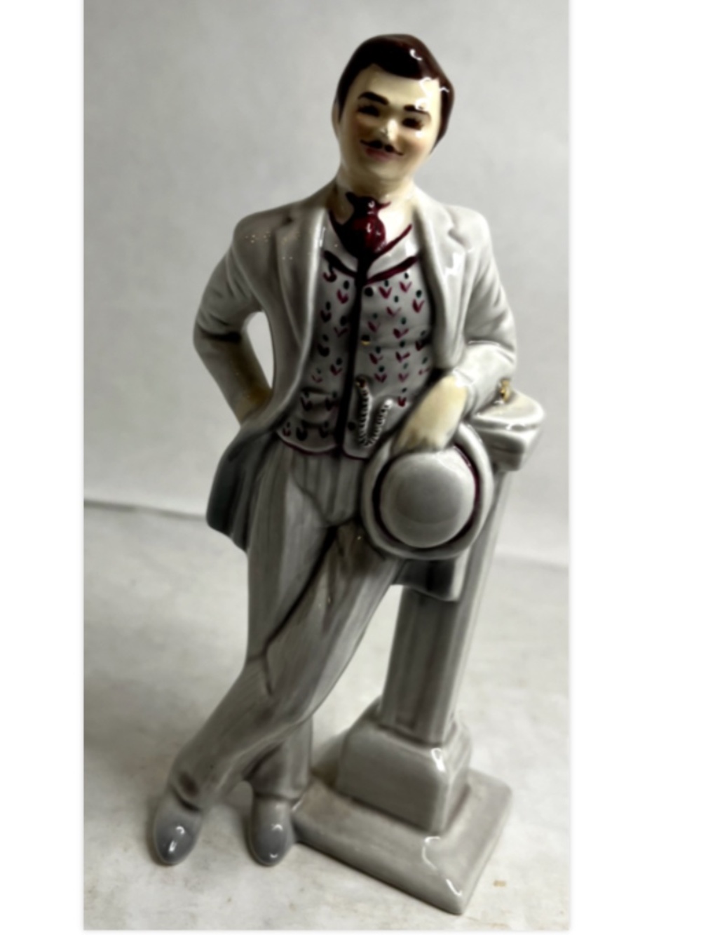 Vintage Florence Ceramics Man Figurine " JIM " California Pottery 1940-50
